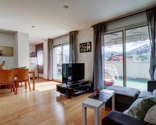 Living room of Flat for sale in Sant Fost de Campsentelles  with Heating, Private garden and Terrace