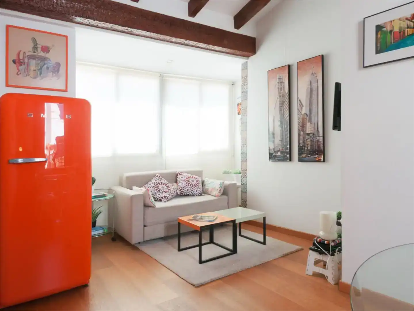 Wohnzimmer von Dachboden zur Miete in  Valencia Capital mit Klimaanlage