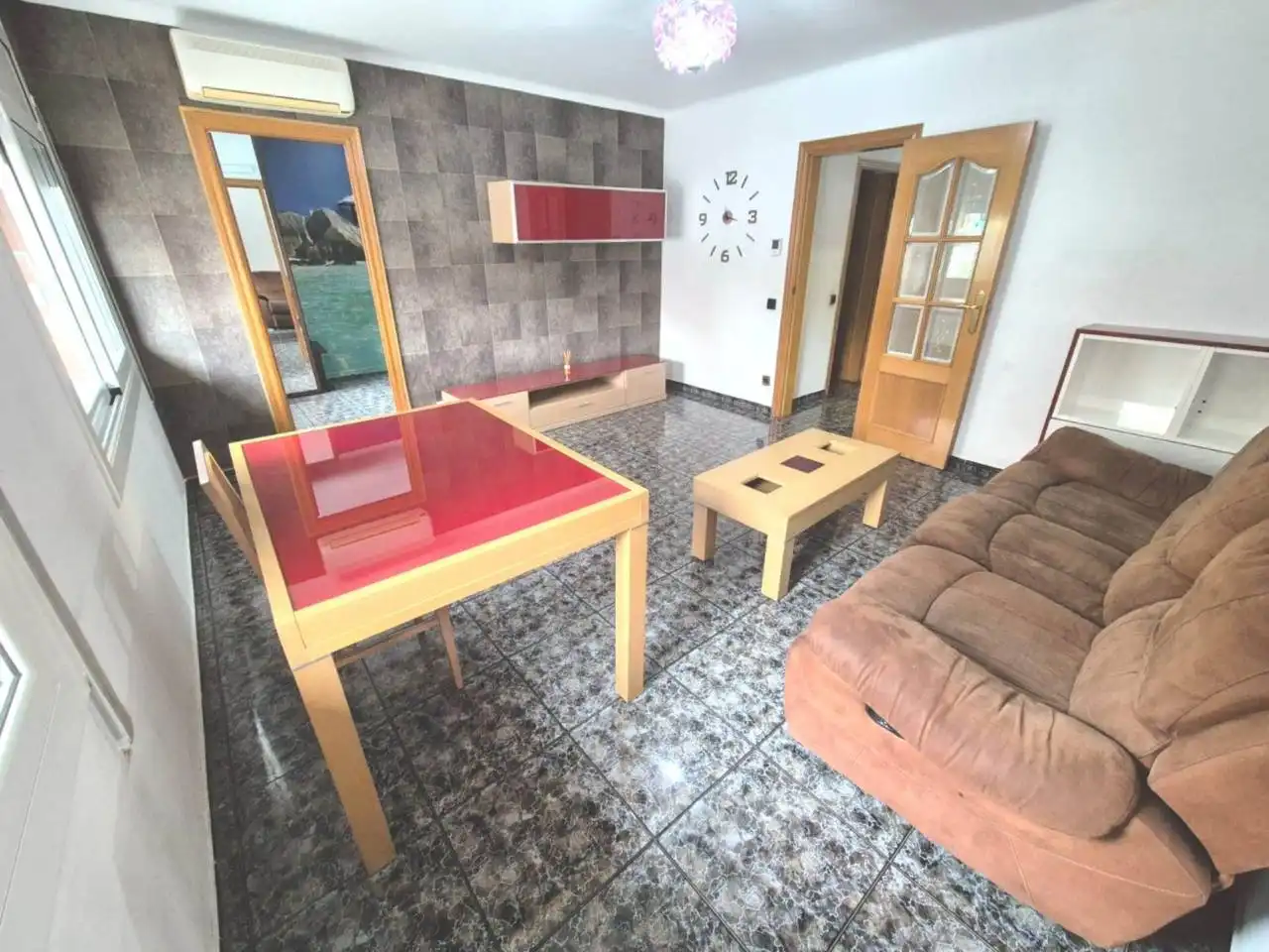 Sala de estar de Piso en venta en Badalona con Aire acondicionado