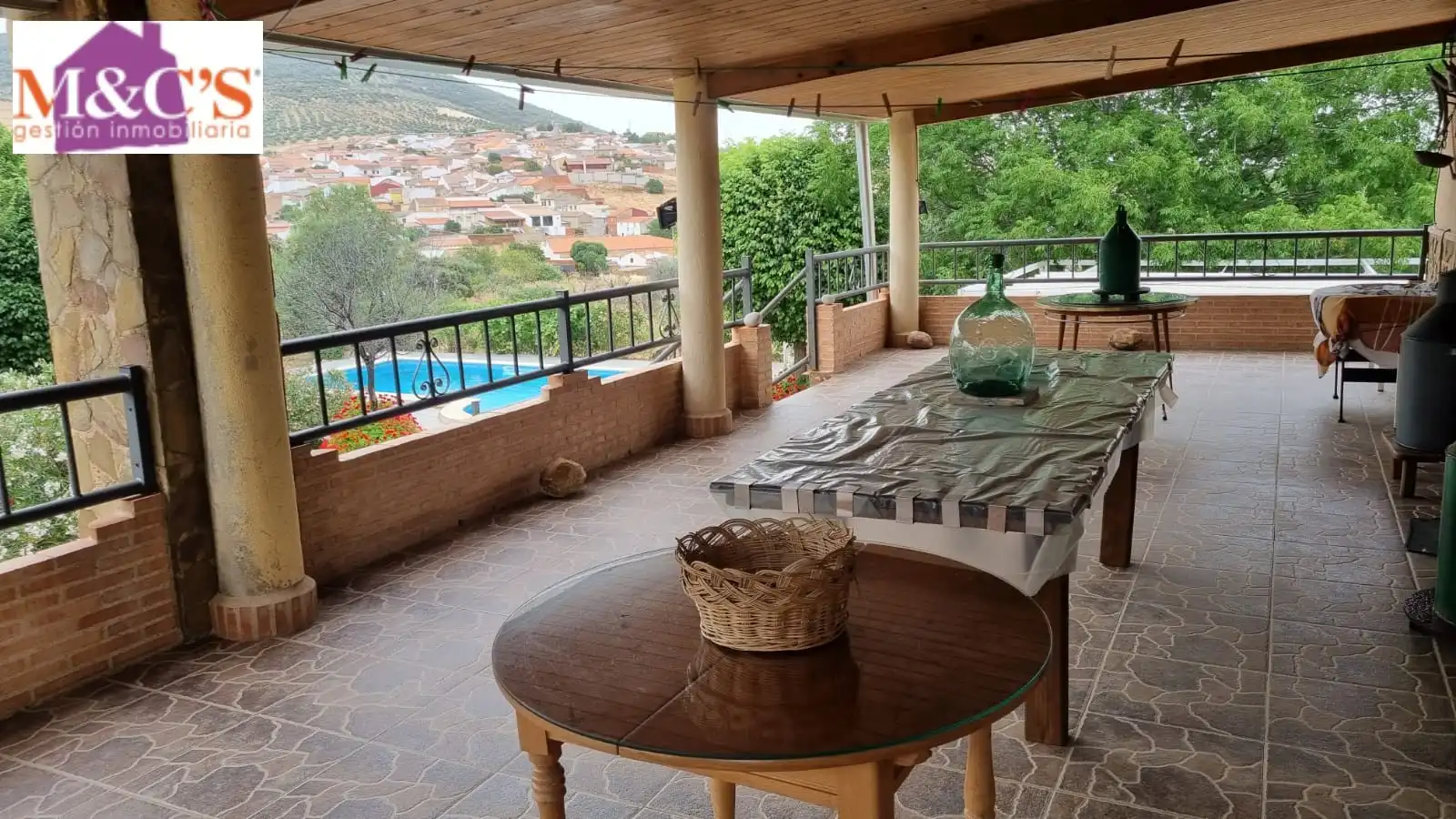 Garden of Houses for sale in Hinojosas de Calatrava  with Air Conditioner, Heating and Private garden