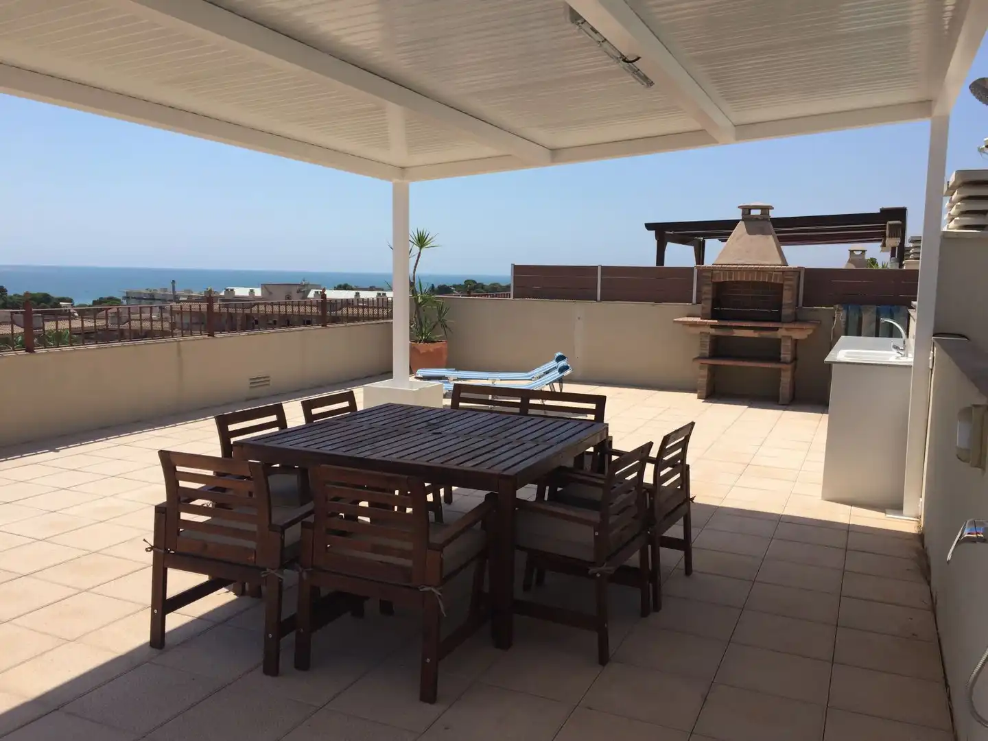 Terrasse von Dachboden zum Verkauf in La Ràpita mit Klimaanlage, Heizung und Parkett
