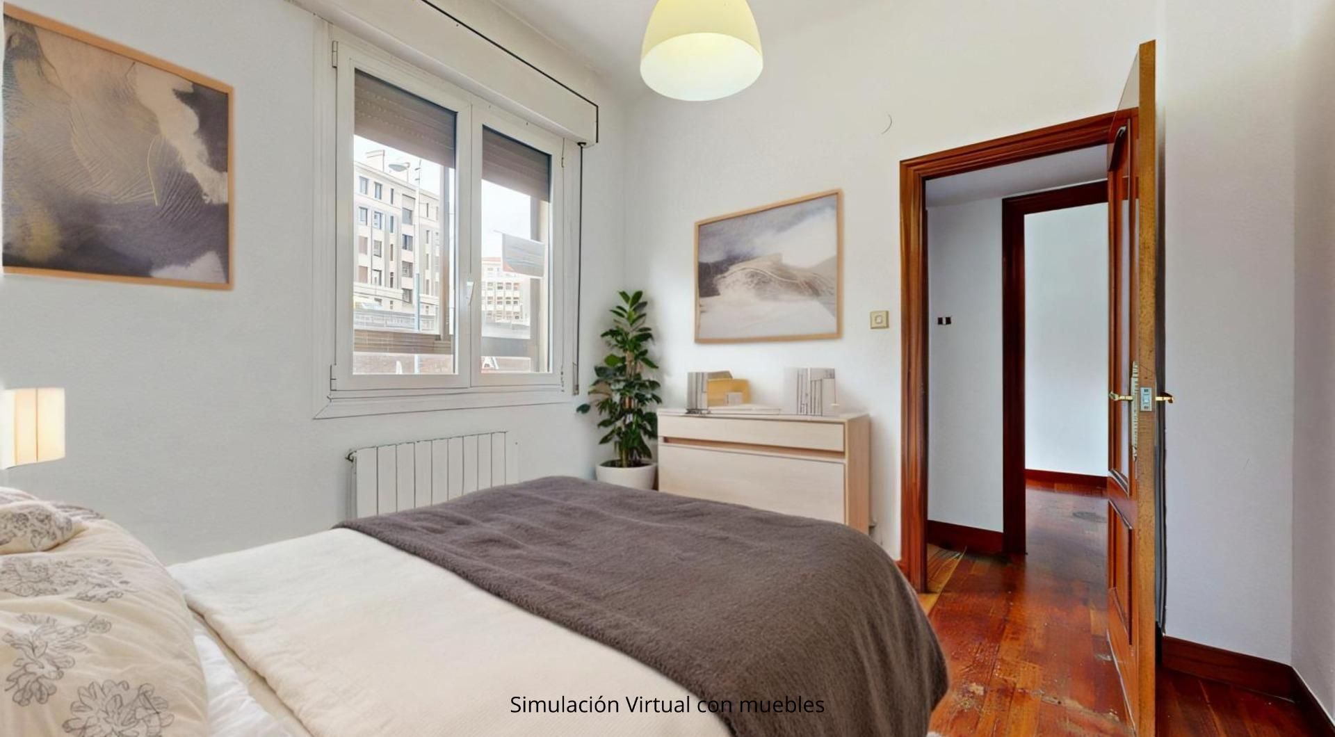 Bedroom of Flat for sale in Bilbao   with Heating