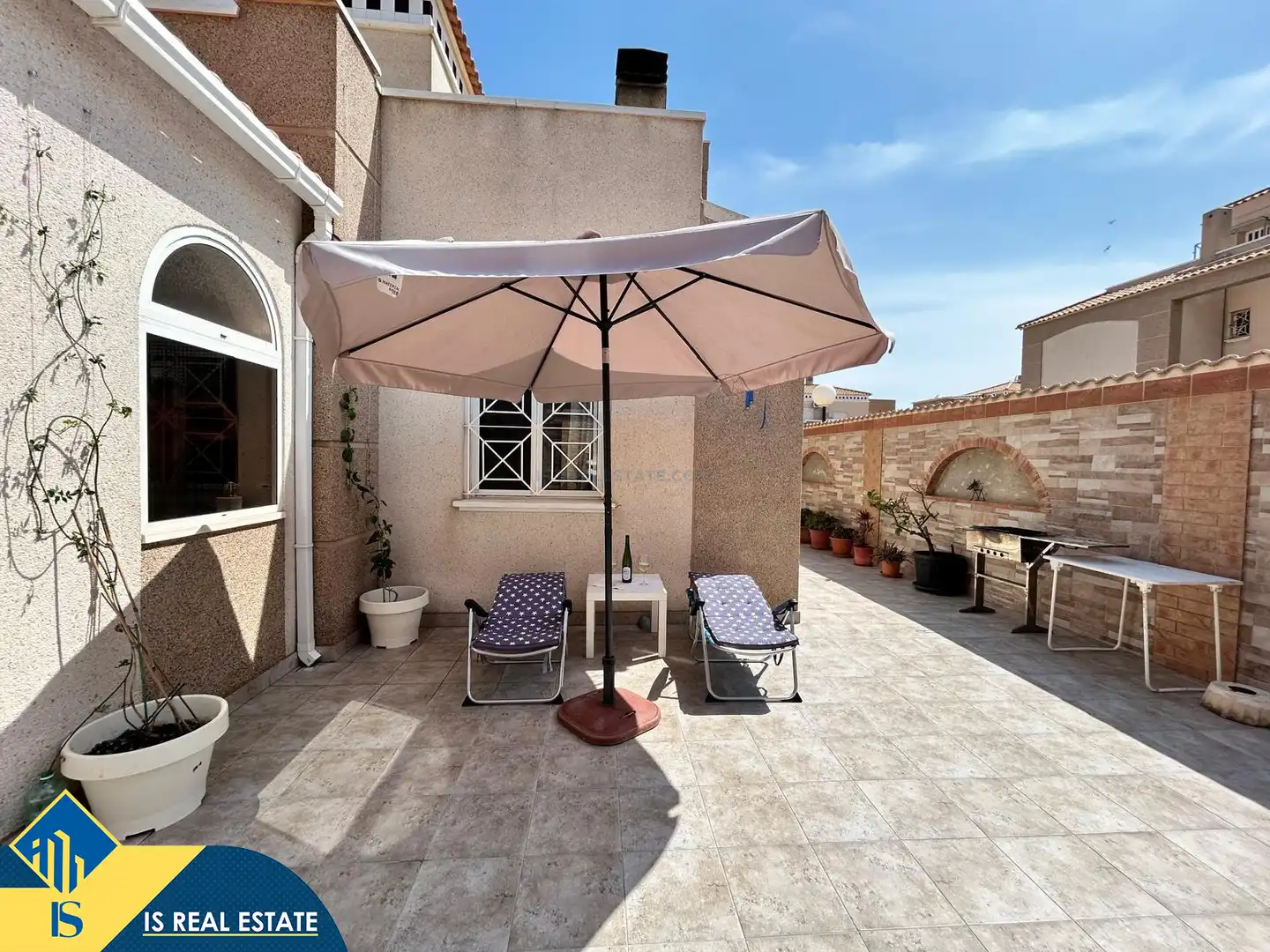 Terrassa de Casa adosada de lloguer en Torrevieja amb Aire condicionat, Calefacció i Jardí privat