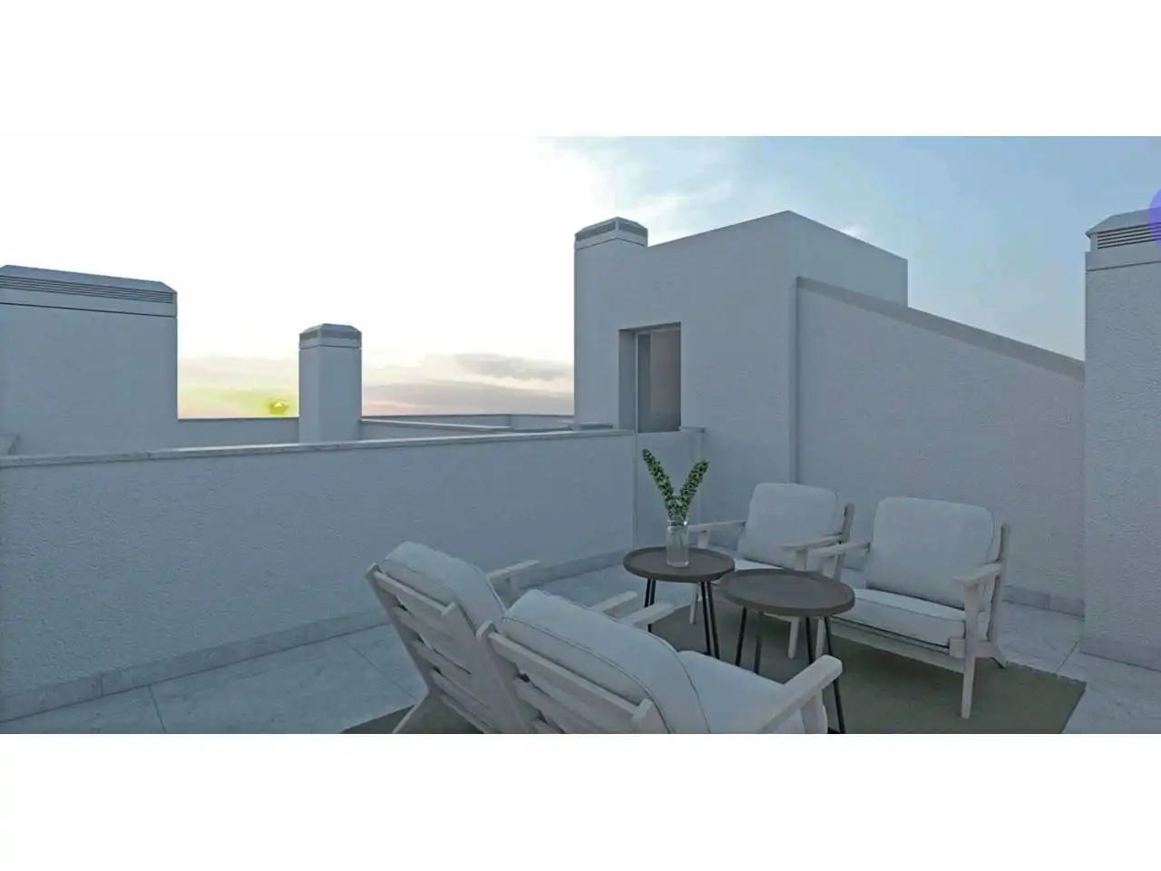 Terrasse von Dachboden zum Verkauf in  Palma de Mallorca mit Klimaanlage, Terrasse und Balkon