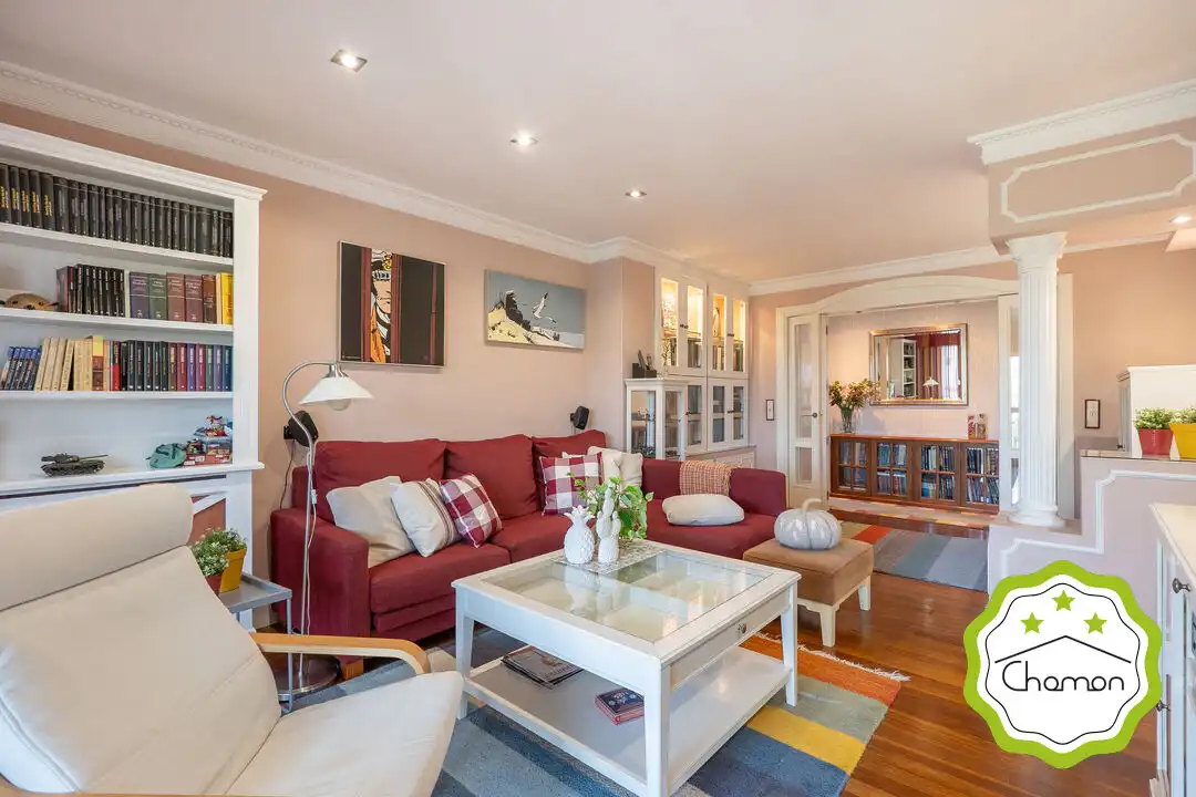 Wohnzimmer von Wohnung zum Verkauf in Leioa mit Heizung, Privatgarten und Terrasse