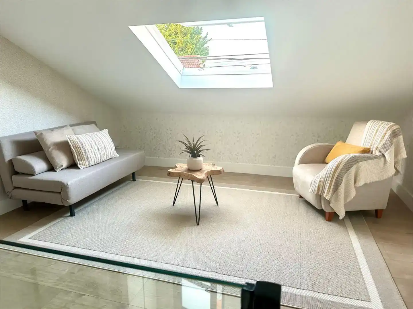 Sala de estar de Casa o chalet de alquiler en Vilagarcía de Arousa con Aire acondicionado, Jardín privado y Amueblado