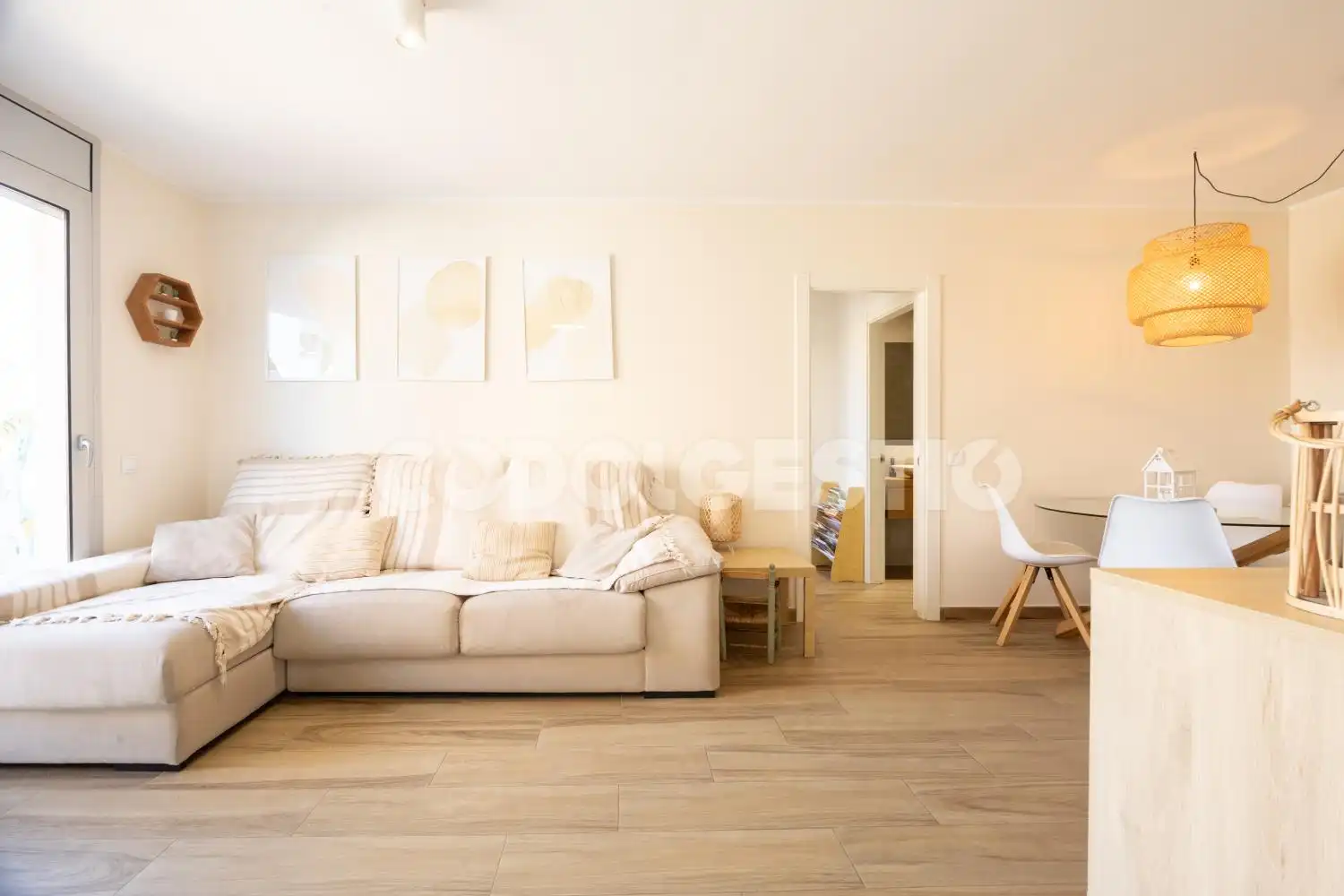 Sala de estar de Piso en venta en Manlleu con Terraza