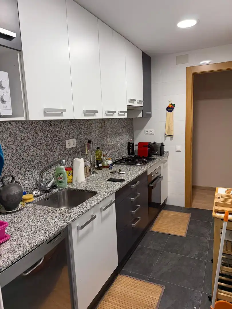 Kitchen of Attic for rent in Lleida  with Air Conditioner, Terrace and Furnished