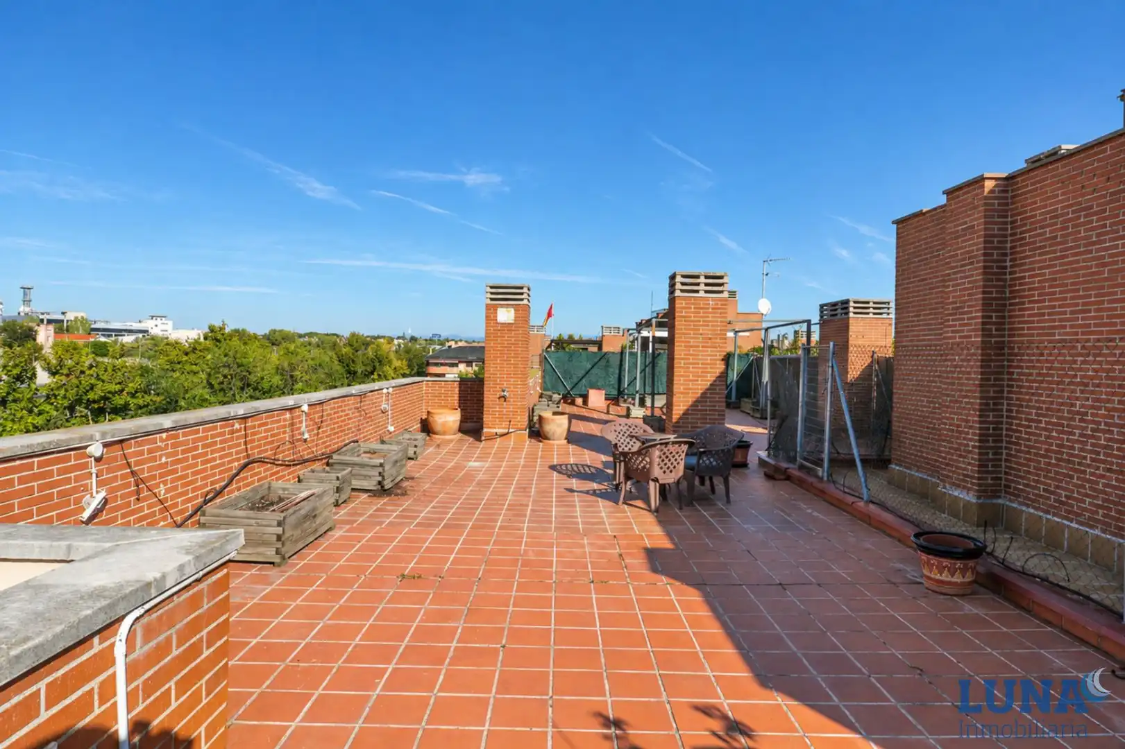 Terrasse von Dachboden zum Verkauf in Pozuelo de Alarcón mit Klimaanlage, Heizung und Parkett