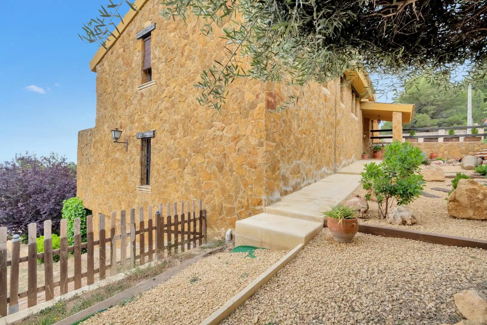Vista exterior de Casa o chalet en venta en Tibi con Calefacción, Jardín privado y Terraza