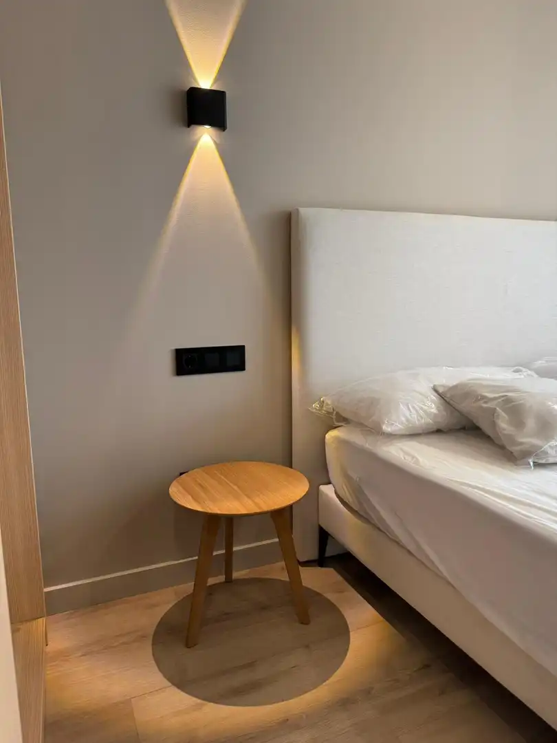 Bedroom of Flat for rent in Santa Coloma de Gramenet  with Air Conditioner, Heating and Furnished