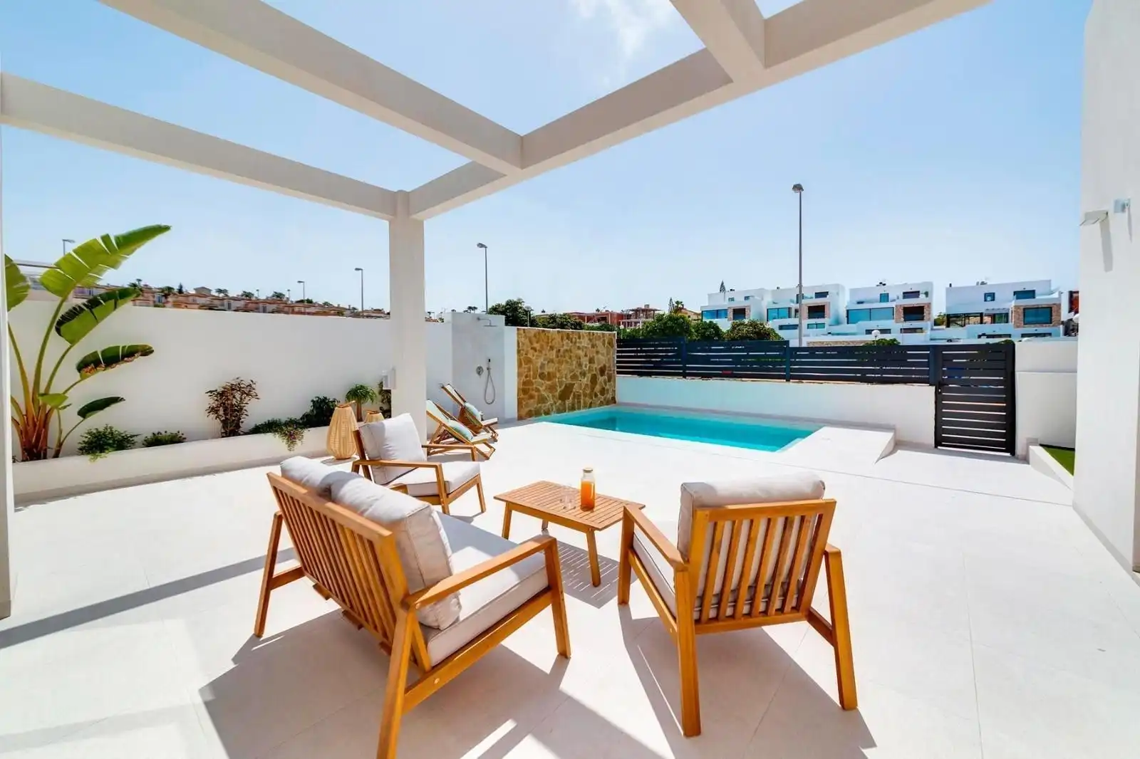 Terraza de Casa o chalet en venta en Rojales con Jardín privado, Terraza y Piscina
