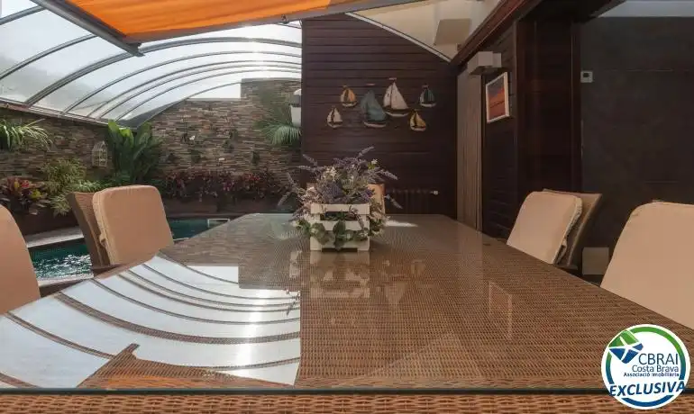 Terraza de Casa o chalet en venta en Roses con Aire acondicionado, Calefacción y Jardín privado