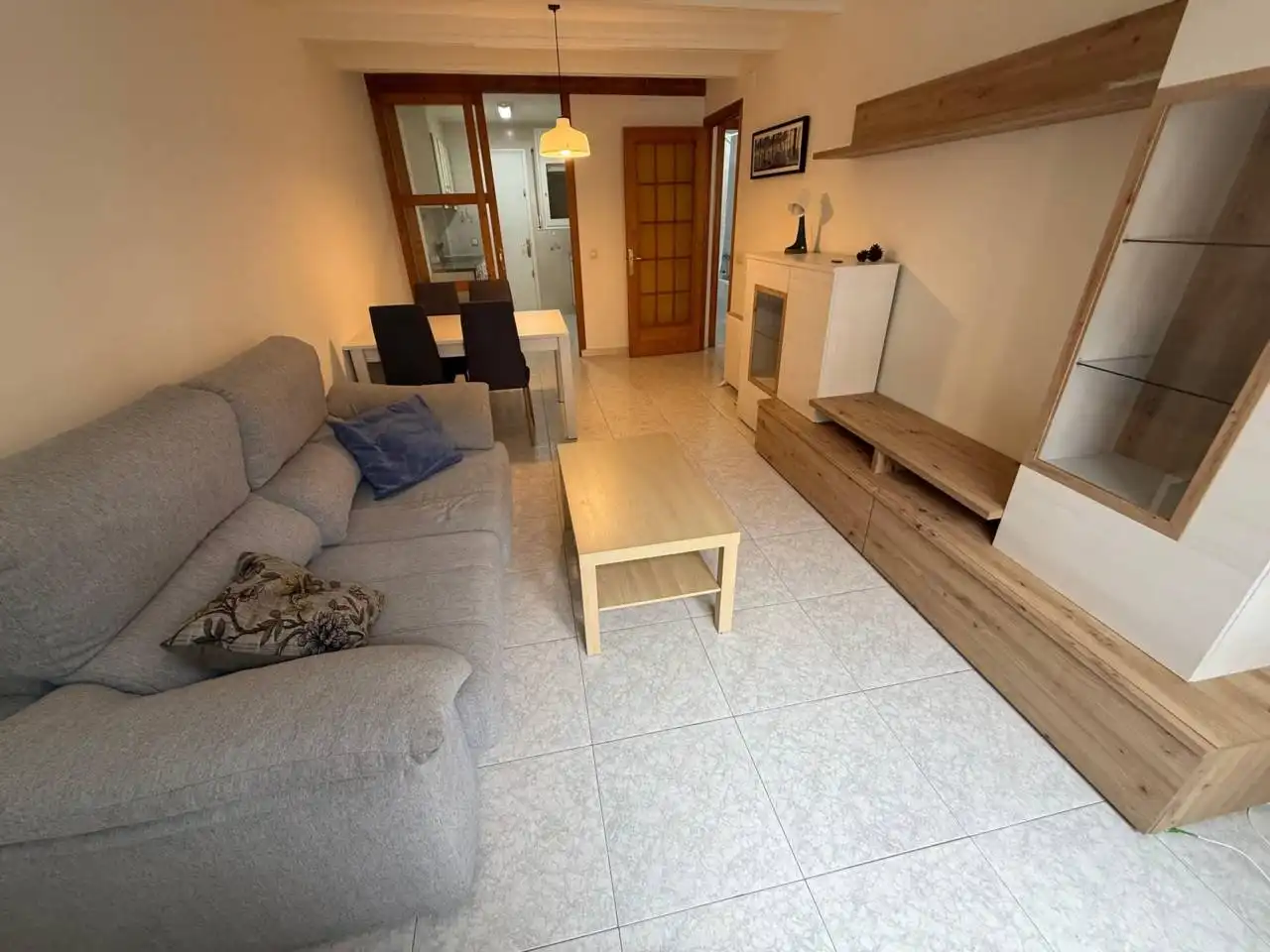 Sala de estar de Piso de alquiler en Igualada con Terraza, Amueblado y Balcón