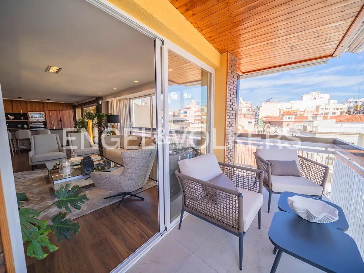 Terrasse von Wohnung zum Verkauf in Alicante / Alacant mit Klimaanlage, Heizung und Terrasse