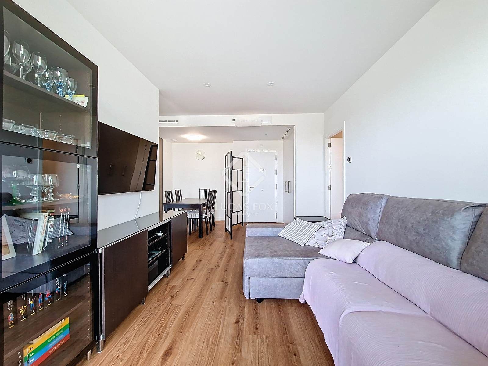 Living room of Flat to rent in Vilanova i la Geltrú  with Air Conditioner, Heating and Terrace