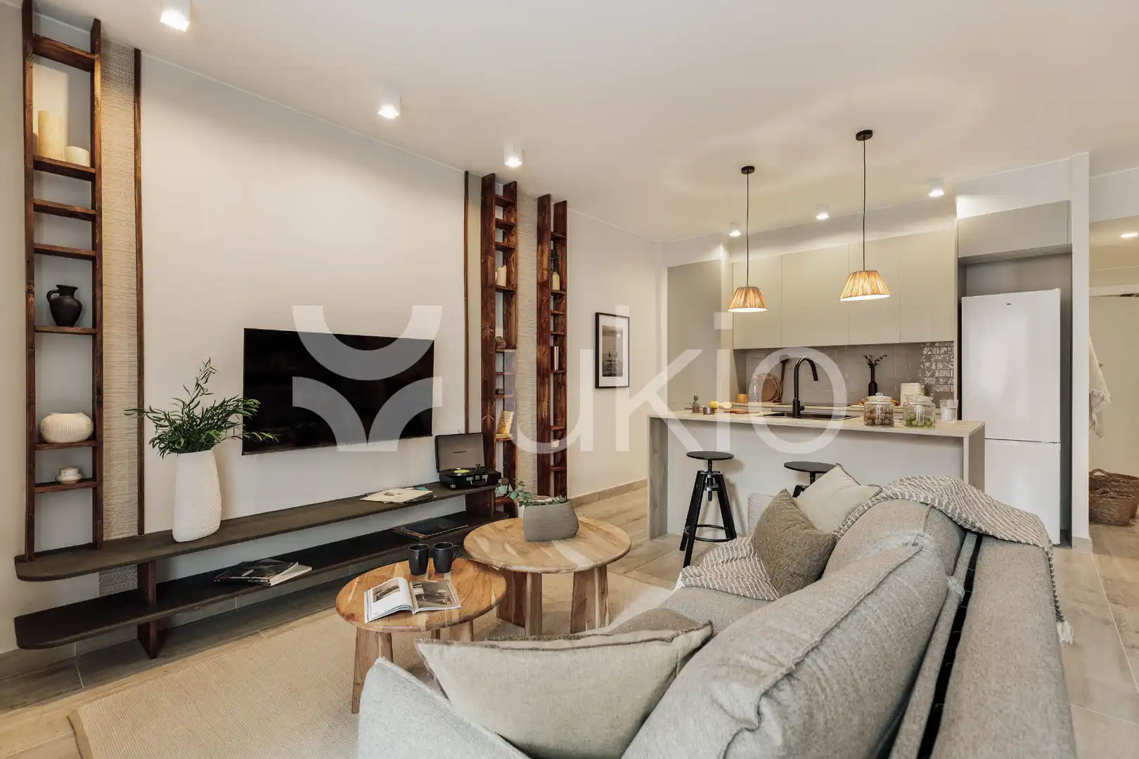 Living room of Apartments for rent in Barcelona  with Air Conditioner, Heating and Terrace