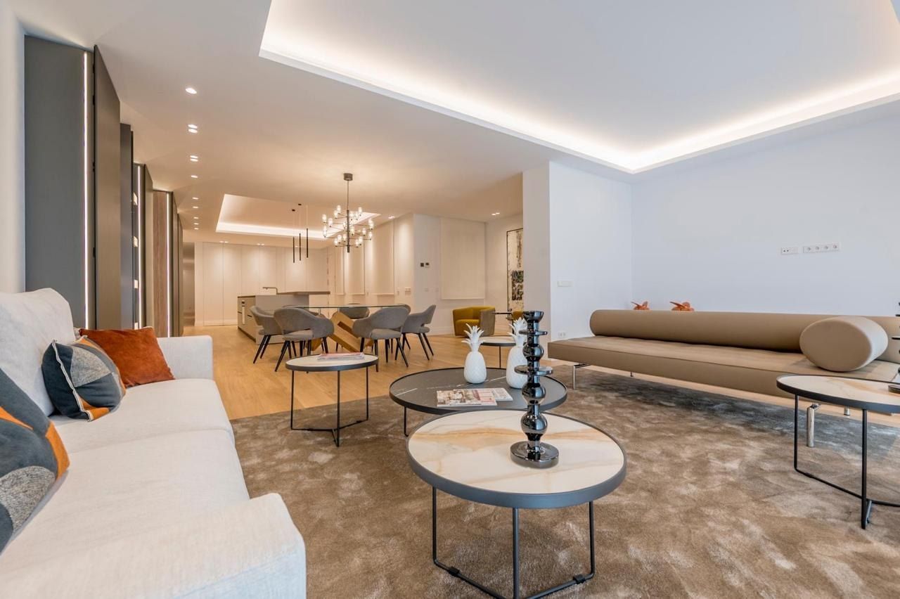 Sala de estar de Piso en venta en  Madrid Capital con Aire acondicionado, Amueblado y Balcón