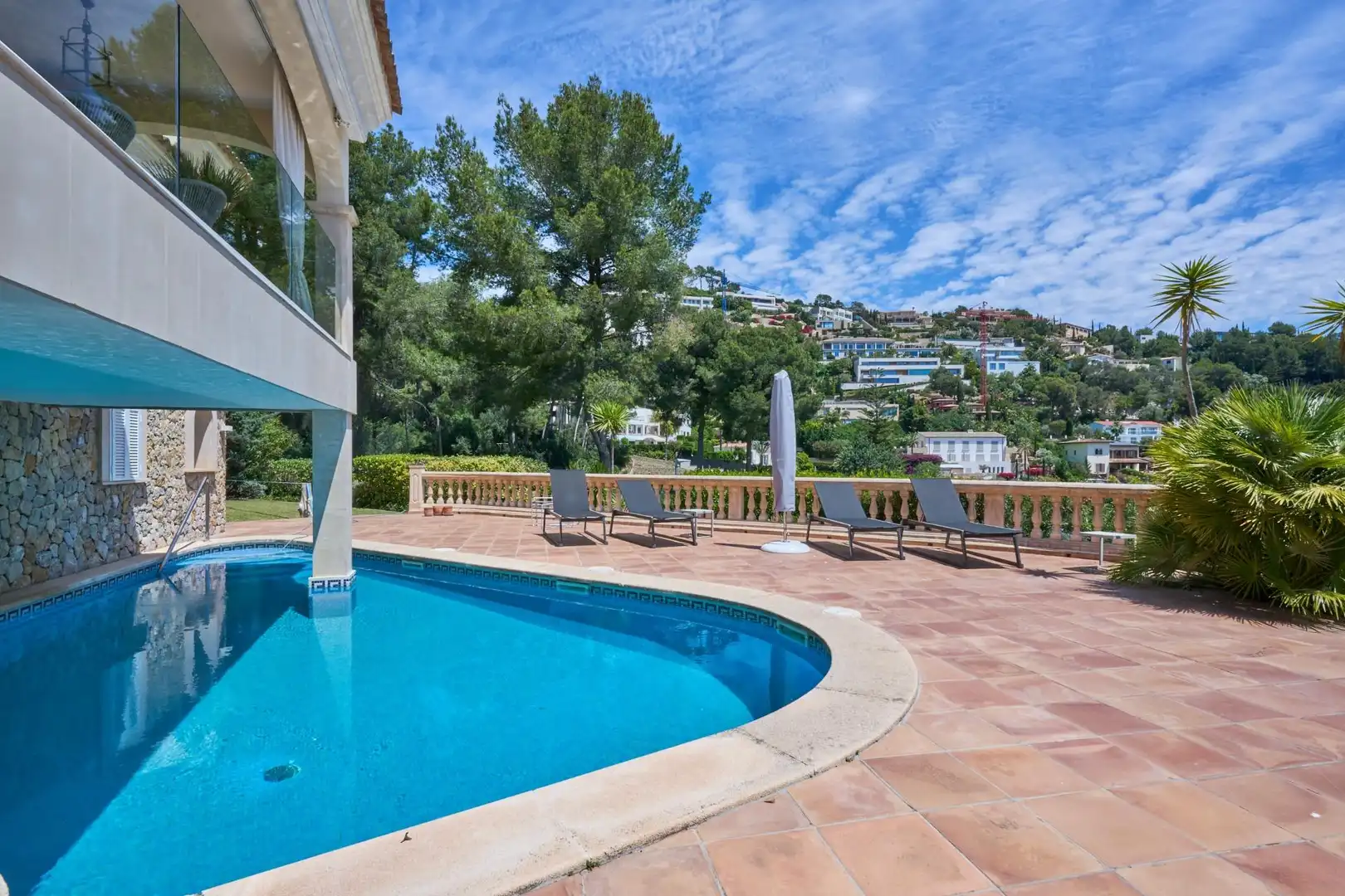 Piscina de Casa o xalet en venda en  Palma de Mallorca amb Aire condicionat, Jardí privat i Parquet