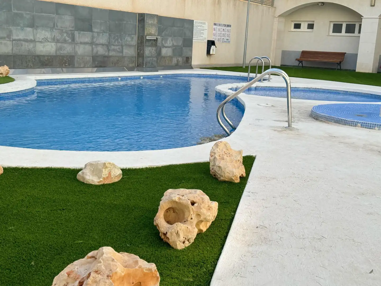 Swimming pool of Apartments for rent in El Campello  with Air Conditioner, Private garden and Terrace