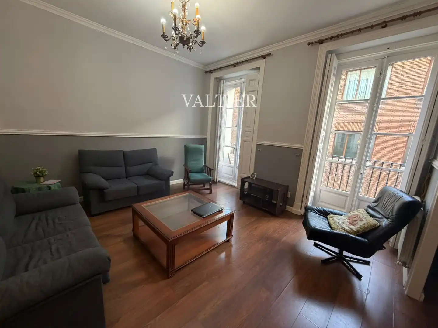 Sala de estar de Piso de alquiler en  Madrid Capital con Calefacción y Amueblado