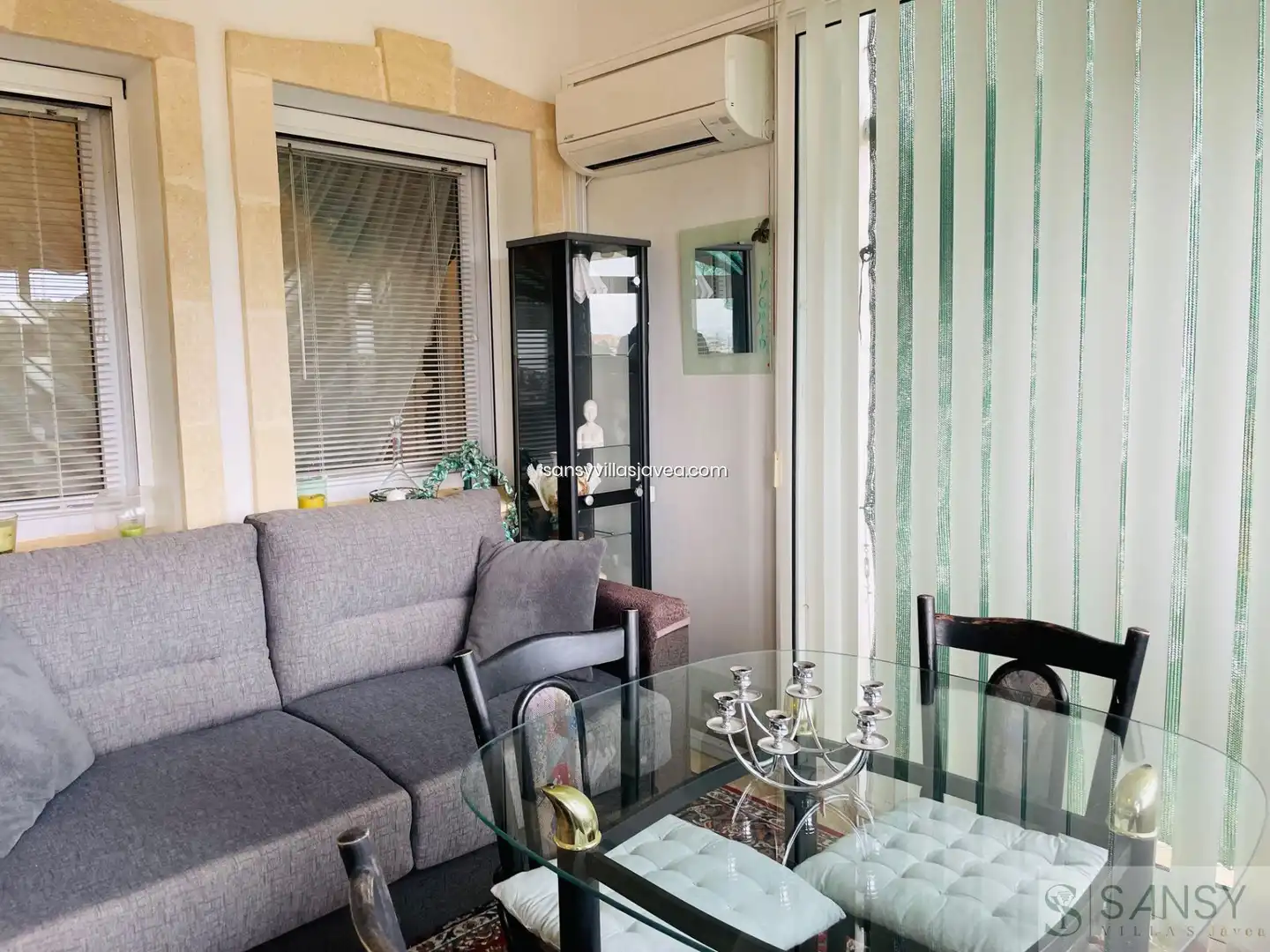 Balcony of Houses for sale in Dénia  with Air Conditioner and Storage room