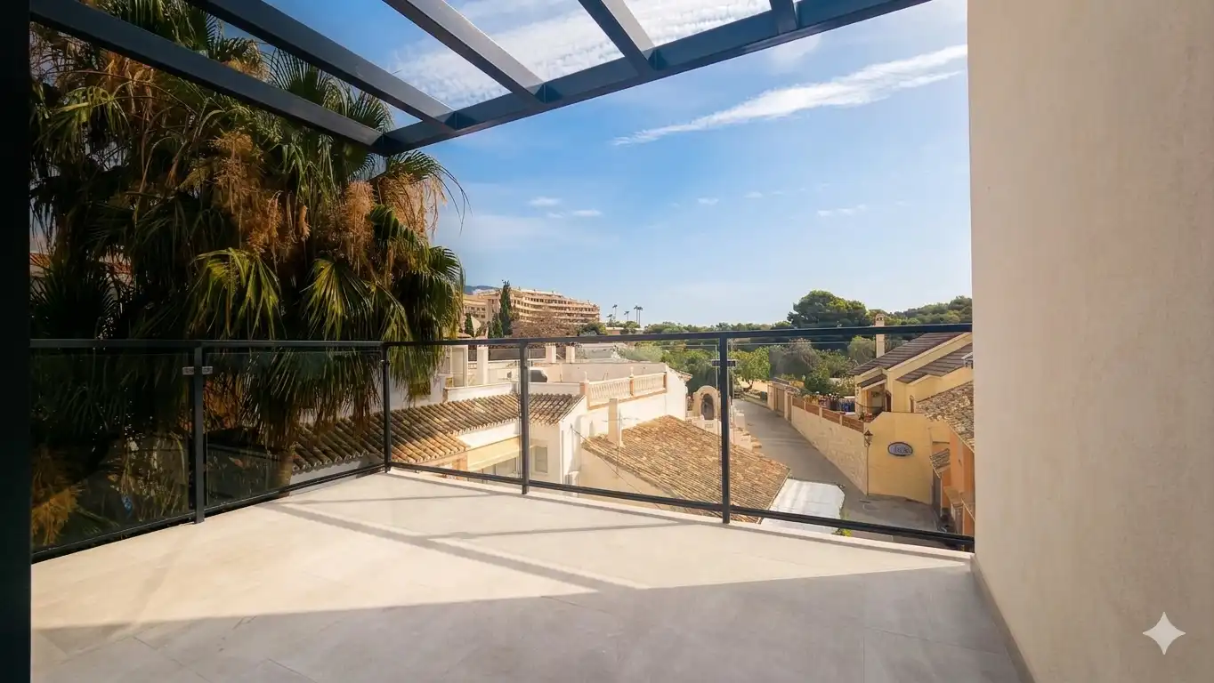 Terraza de Apartamento en venta en Fuengirola con Aire acondicionado, Terraza y Piscina