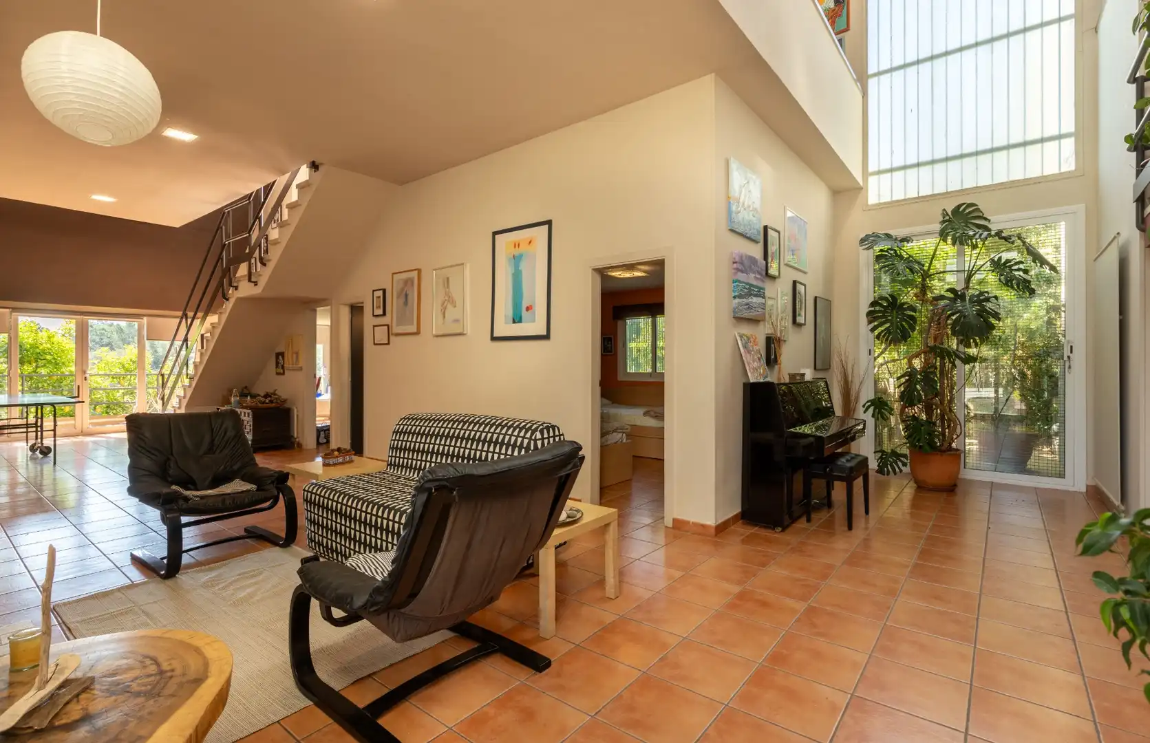 Sala d'estar de Casa o xalet en venda en Castellar del Vallès amb Aire condicionat, Calefacció i Jardí privat