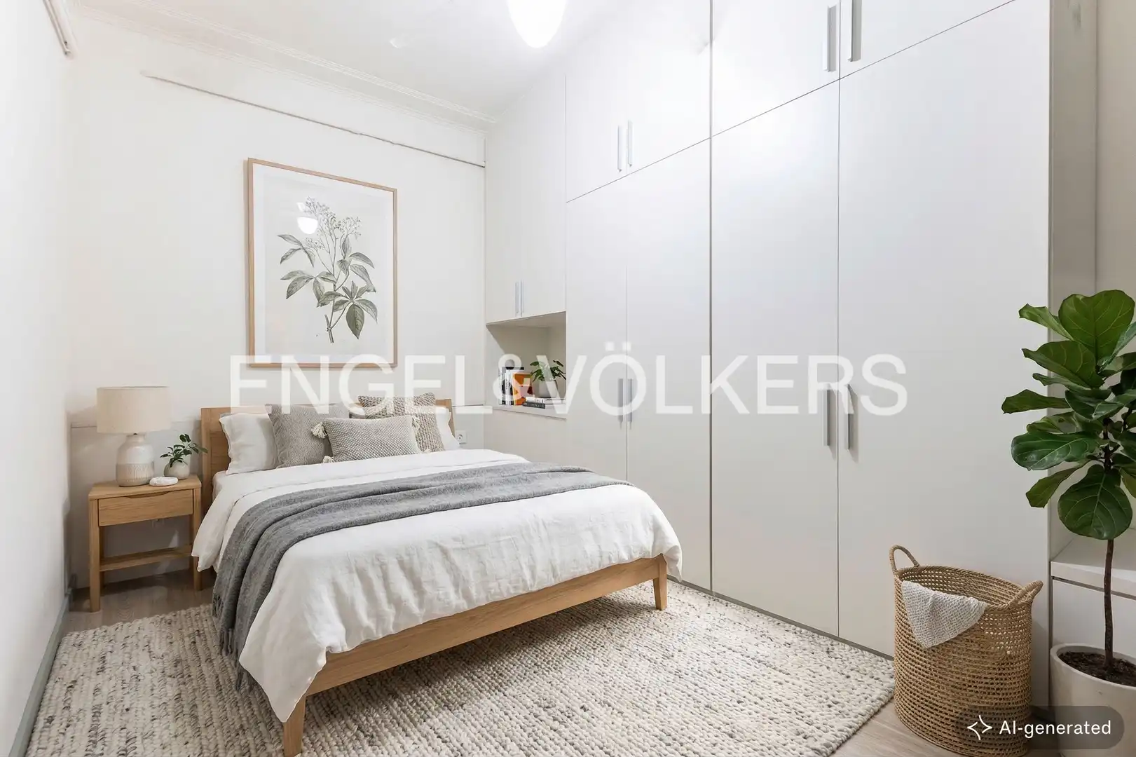 Schlafzimmer von Wohnung zum Verkauf in Barcelona mit Klimaanlage, Heizung und Parkett