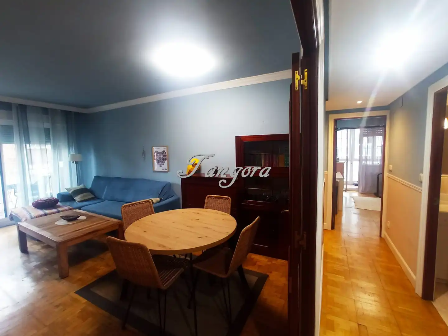 Sala de estar de Piso en venta en Getxo  con Calefacción, Parquet y Terraza