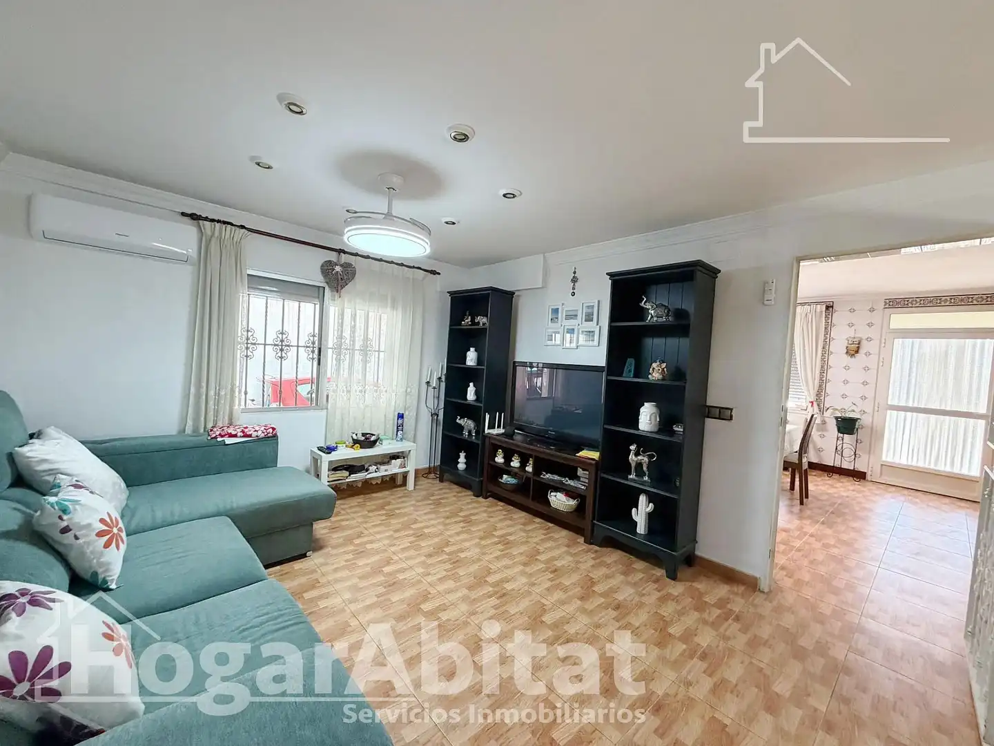 Sala de estar de Casa o chalet en venta en Vilamarxant con Aire acondicionado, Jardín privado y Terraza