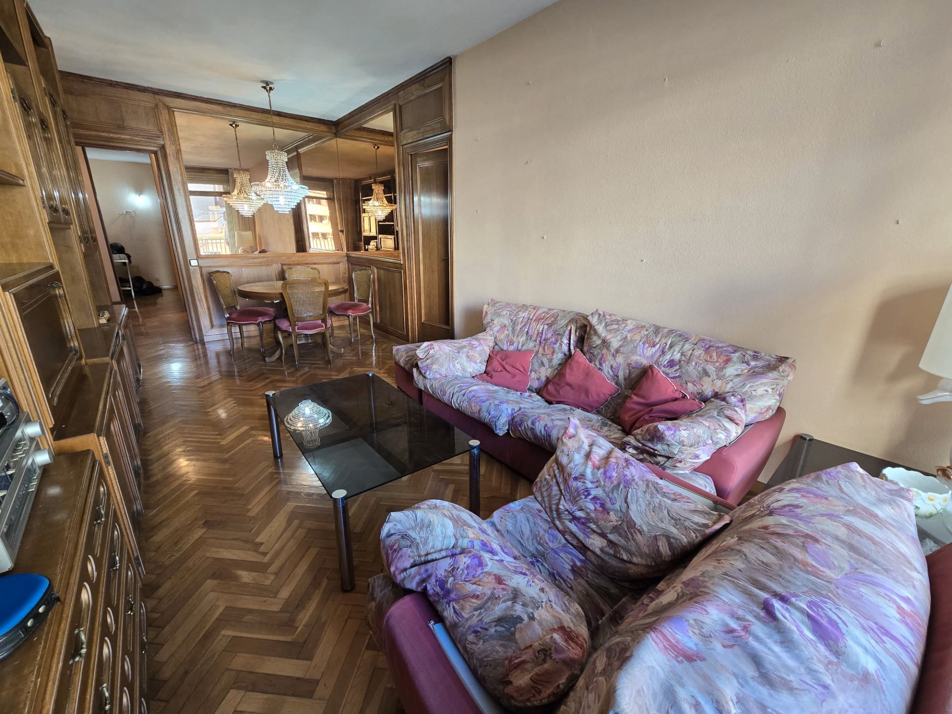 Sala d'estar de Pis en venda en  Barcelona Capital amb Aire condicionat, Calefacció i Balcó