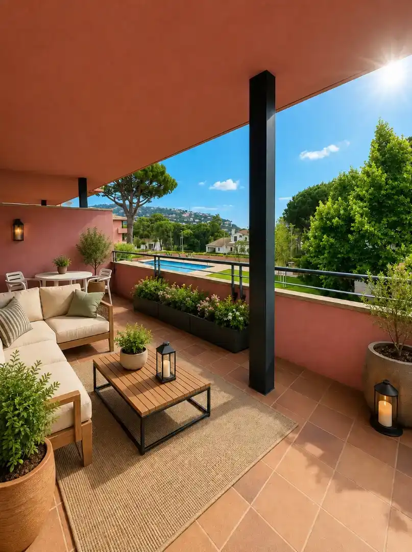 Terrasse von Wohnung zur Miete in Palafrugell
