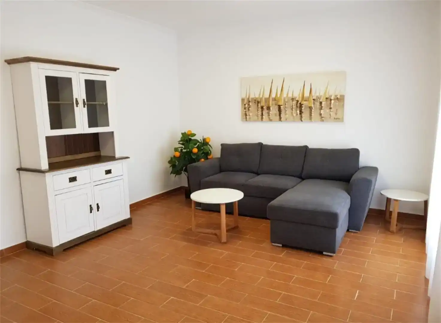 Sala d'estar de Casa adosada en venda en Els Poblets amb Aire condicionat, Traster i Moblat