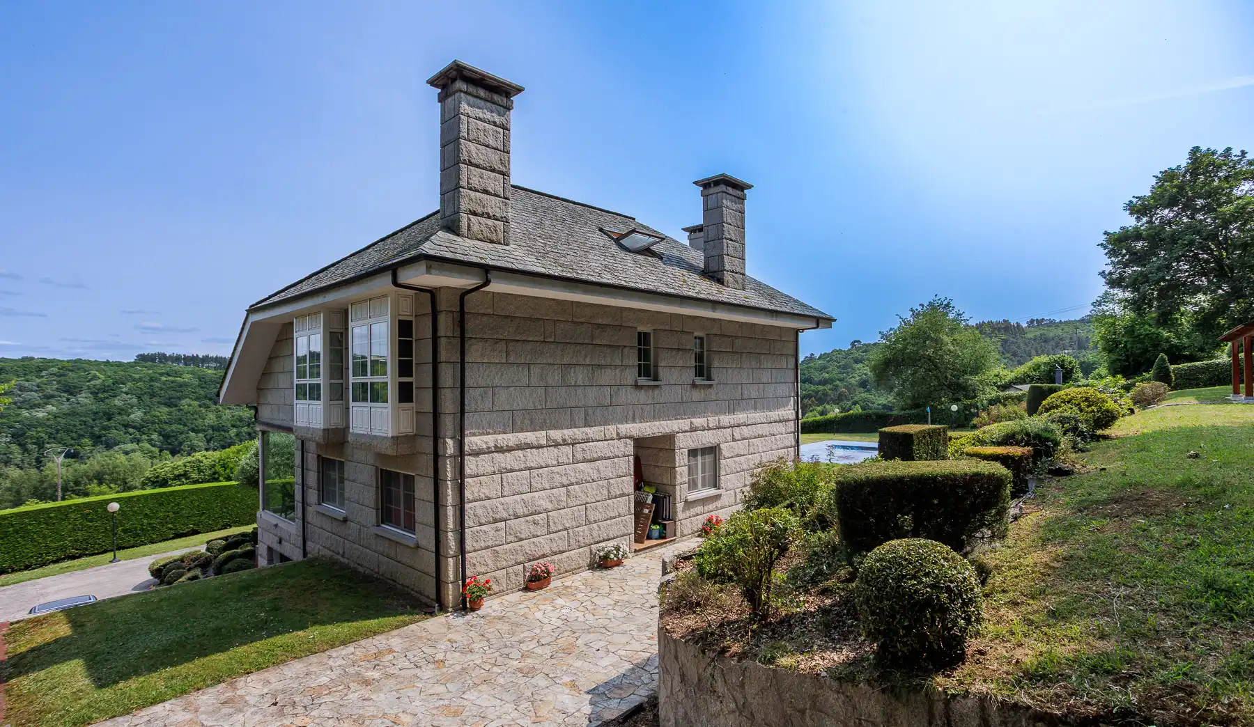 Vista exterior de Casa o chalet en venta en Lugo con Piscina