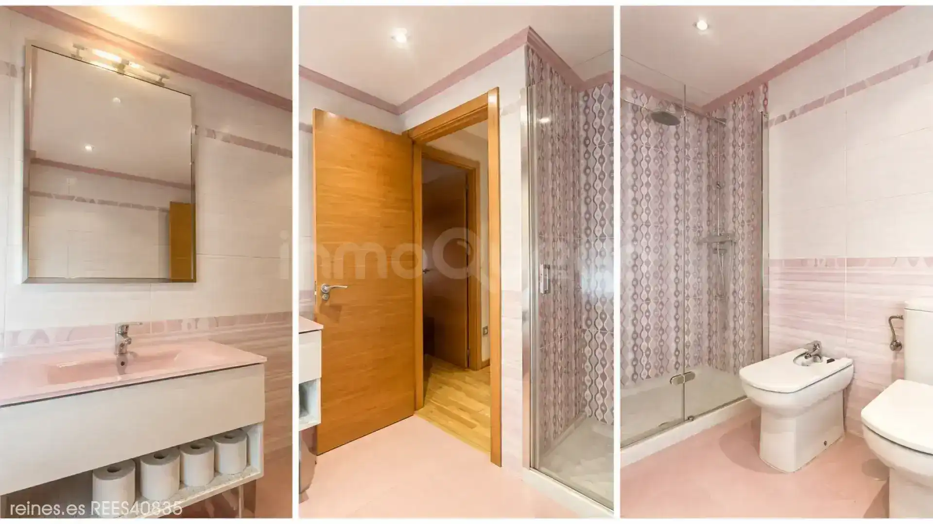 Bany de Casa adosada en venda en Siero amb Calefacció, Jardí privat i Terrassa