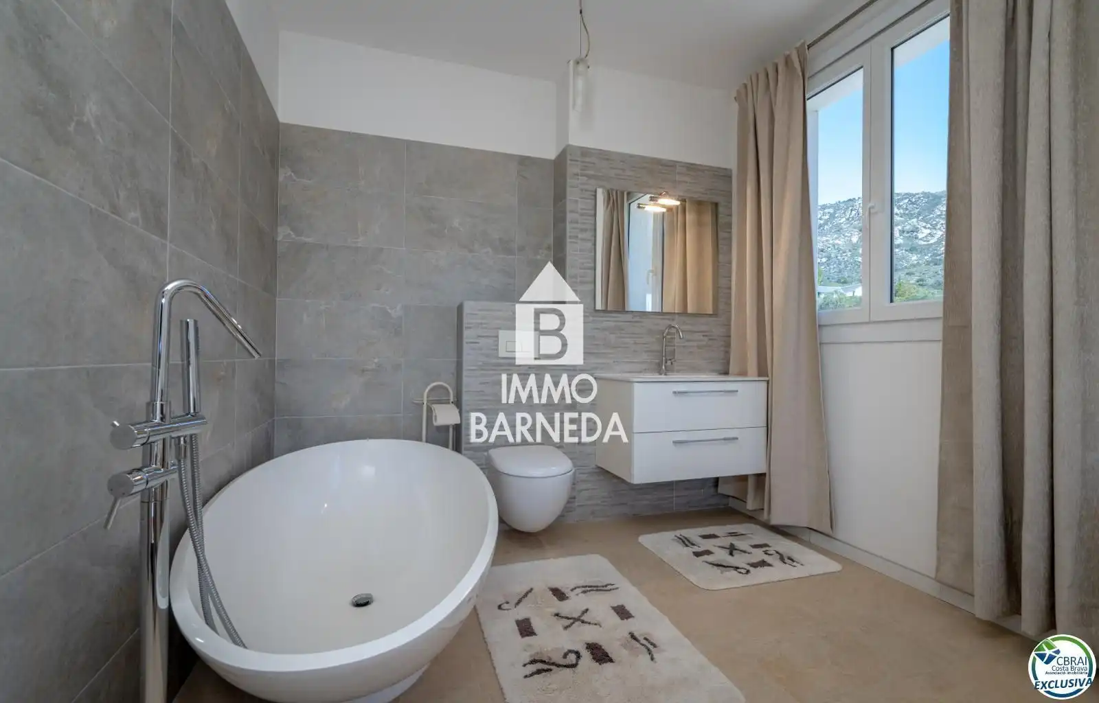 Baño de Casa o chalet en venta en Palau-saverdera con Aire acondicionado, Calefacción y Jardín privado