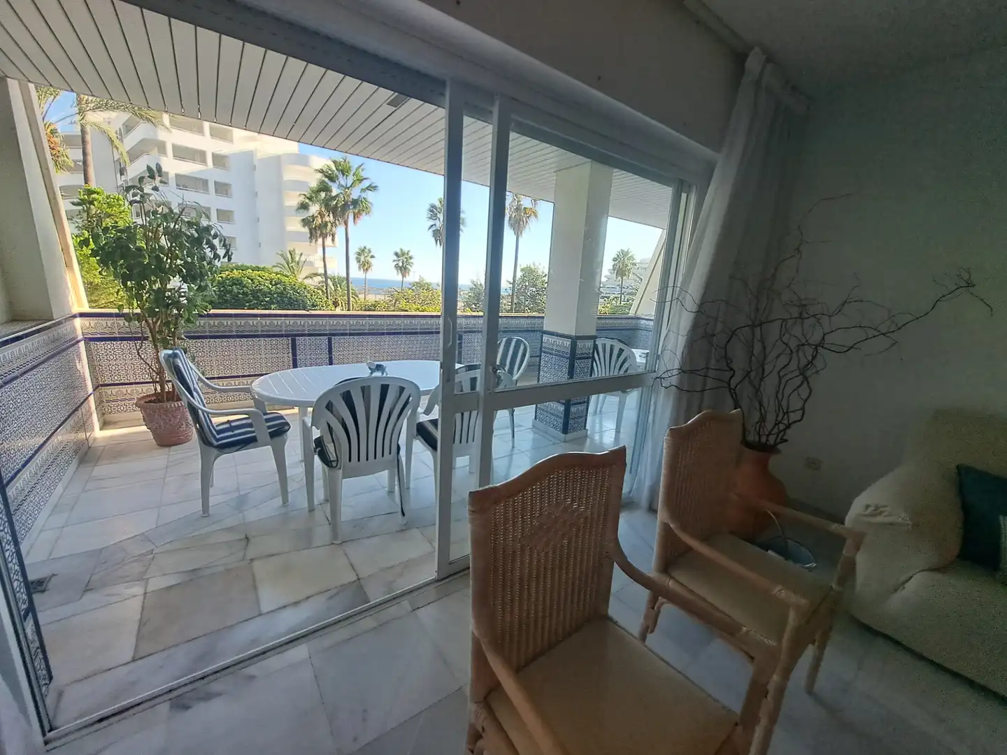 Terrasse von Wohnung zur Miete in Marbella mit Klimaanlage, Heizung und Terrasse