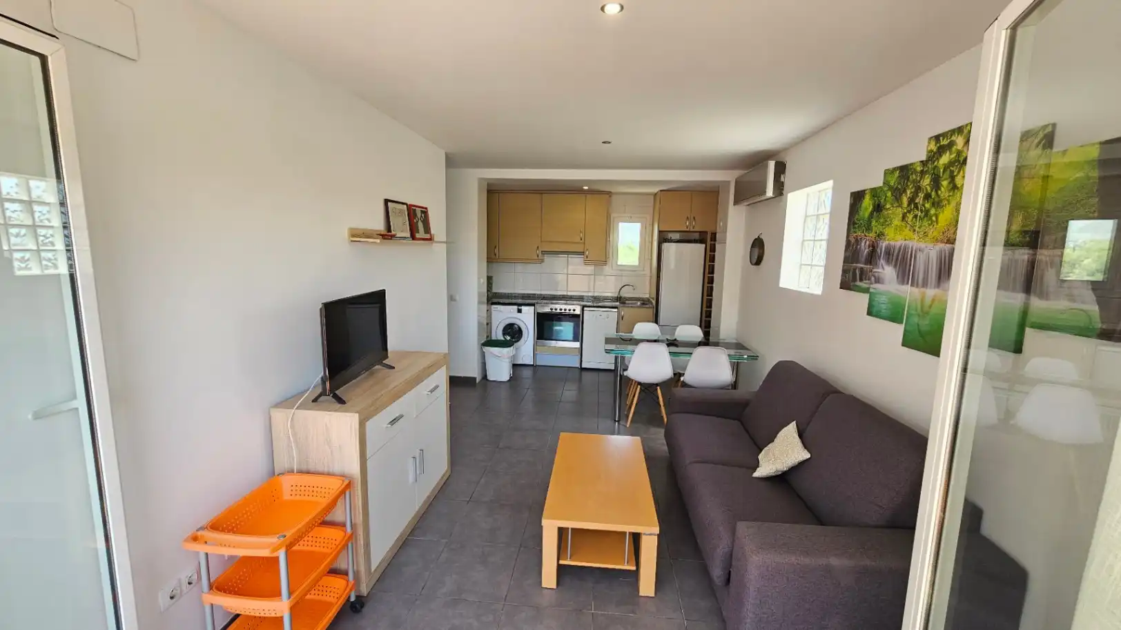 Wohnzimmer von Dachboden zum Verkauf in Alcalà de Xivert mit Klimaanlage, Heizung und Privatgarten