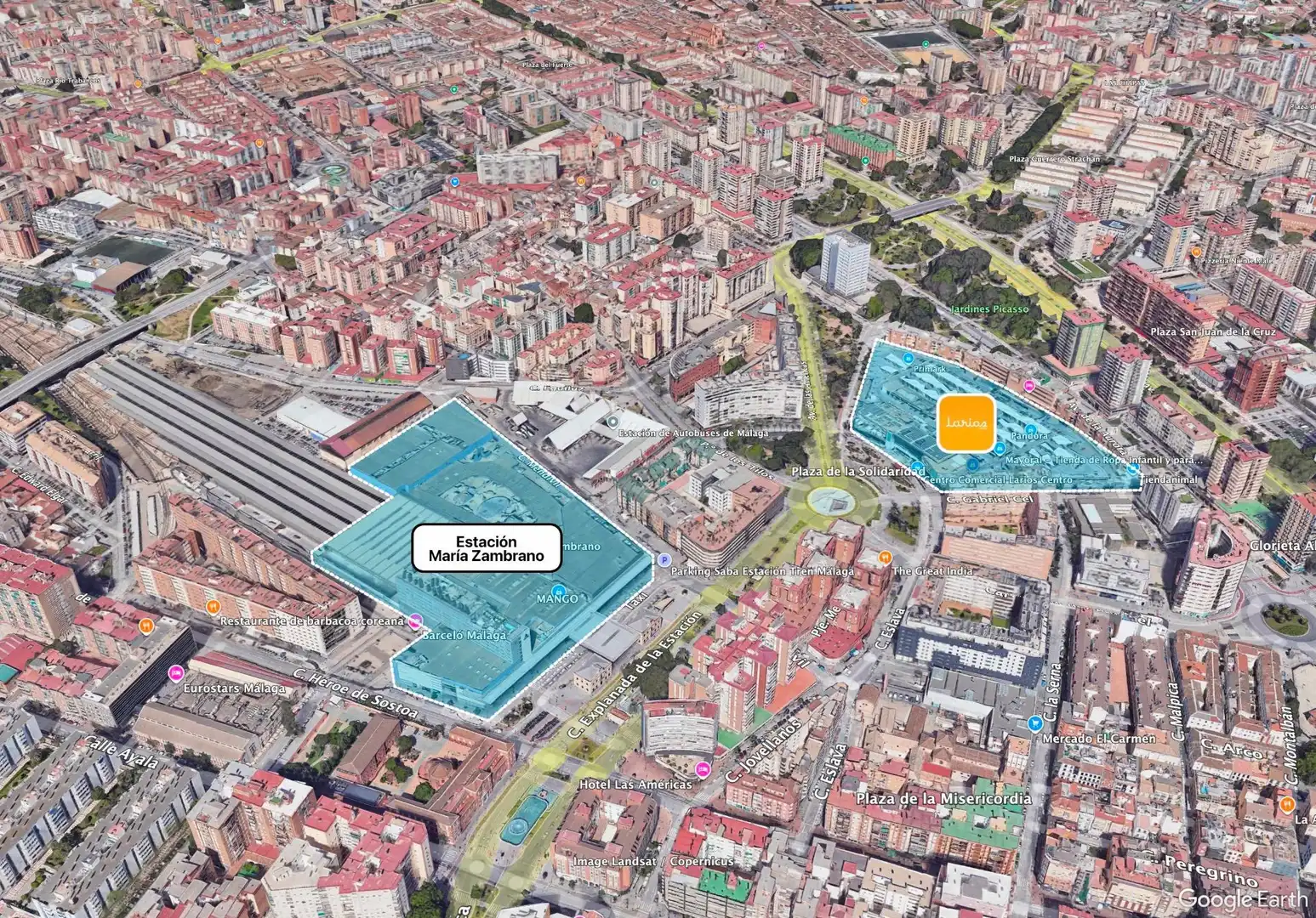 Exterior view of Buildings for sale in Málaga