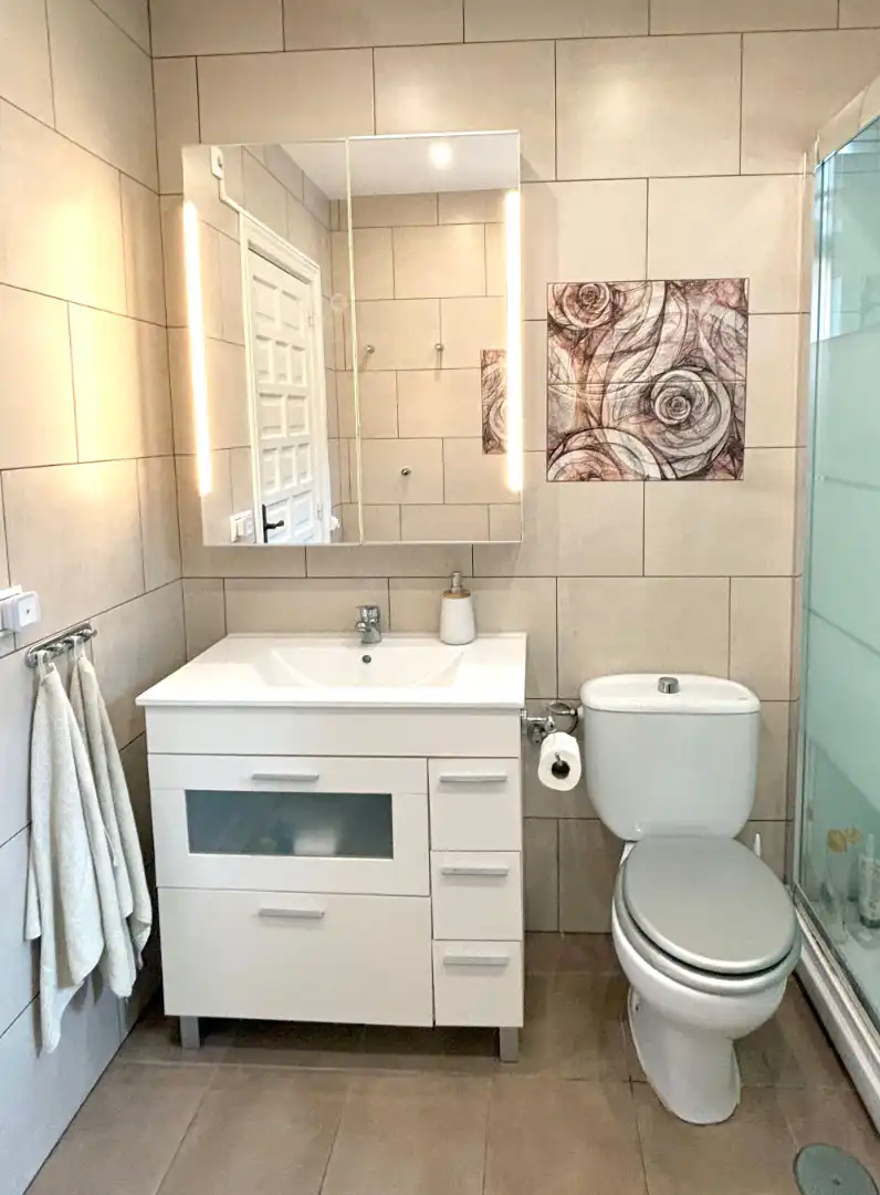 Baño de Casa adosada de alquiler en Altea con Aire acondicionado, Calefacción y Jardín privado