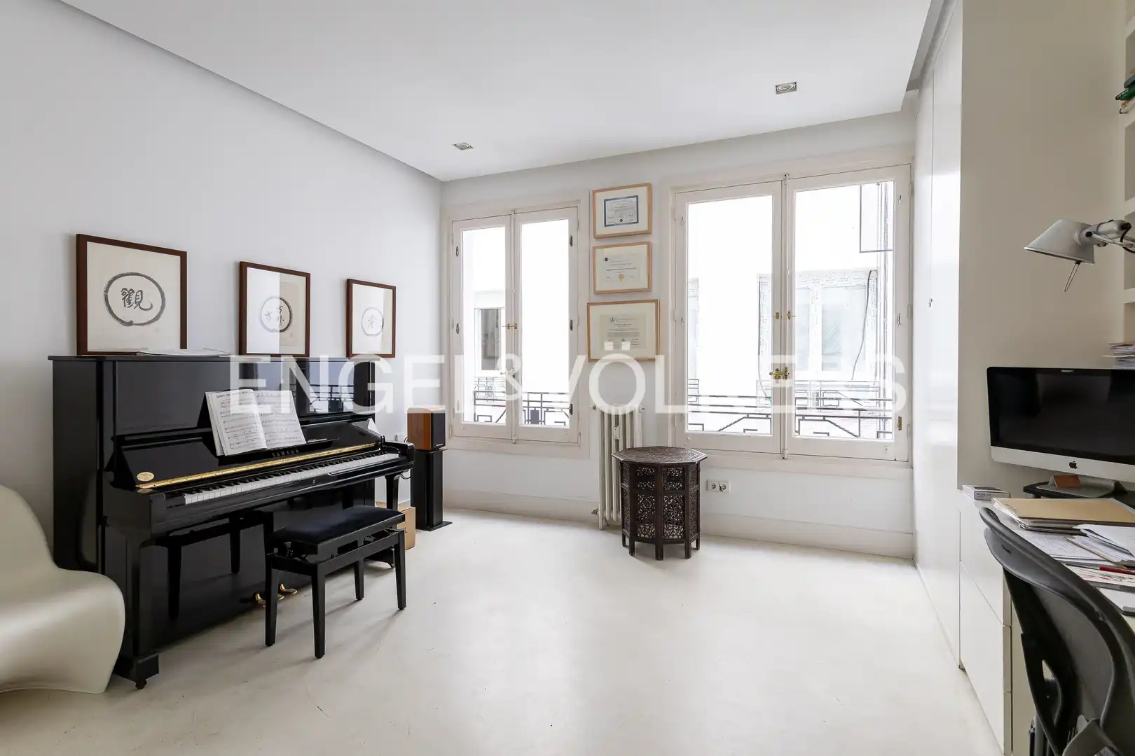 Sala de estar de Piso de alquiler en Madrid con Aire acondicionado, Calefacción y Parquet