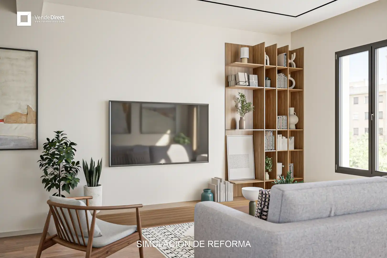 Sala d'estar de Pis en venda en Madrid amb Aire condicionat i Calefacció