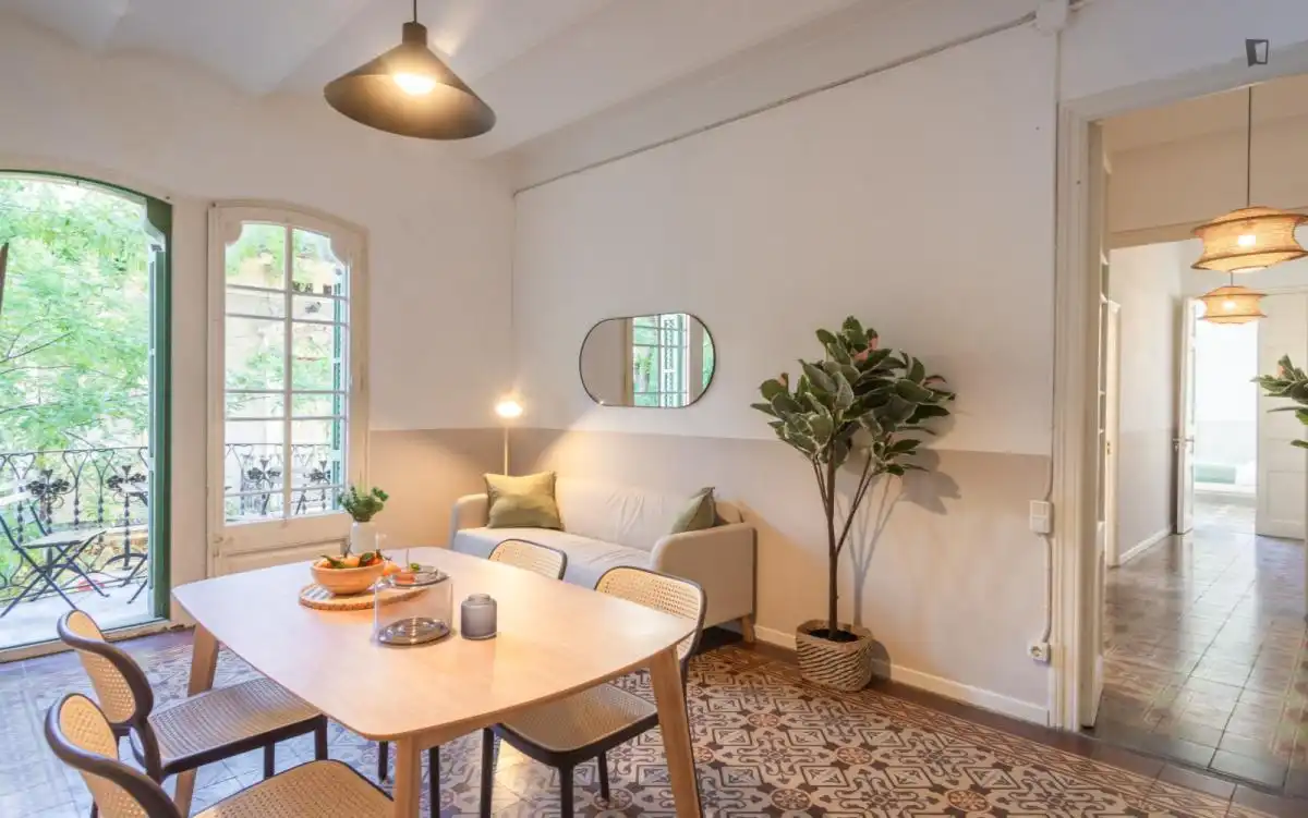 Comedor de Apartamento para compartir en  Palma de Mallorca con Amueblado, Horno y Lavadora
