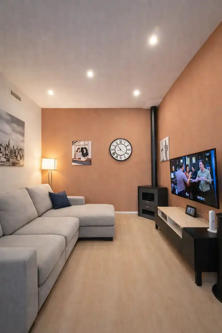 Sala d'estar de Casa o xalet en venda en Sant Cugat del Vallès amb Calefacció, Jardí privat i Terrassa