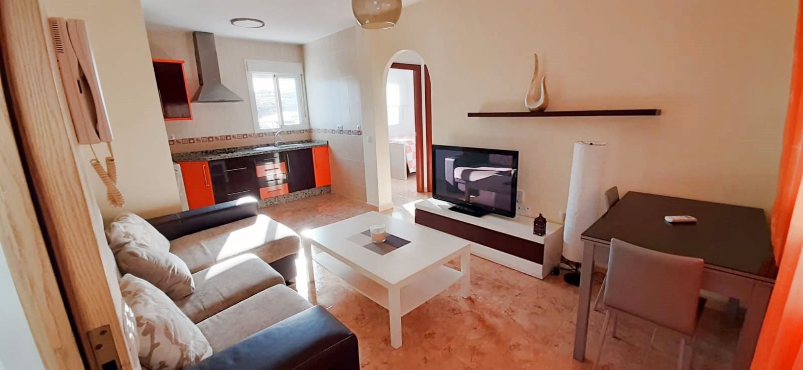 Living room of Flat to rent in Málaga Capital  with Air Conditioner, Furnished and Washing machine