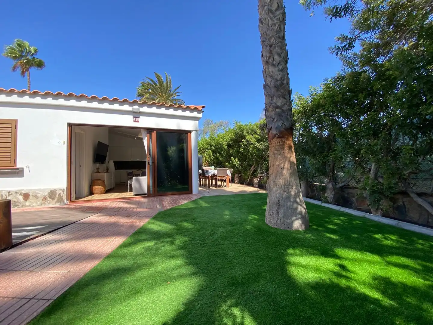 Jardí de Casa o xalet en venda en San Bartolomé de Tirajana amb Aire condicionat, Terrassa i Moblat