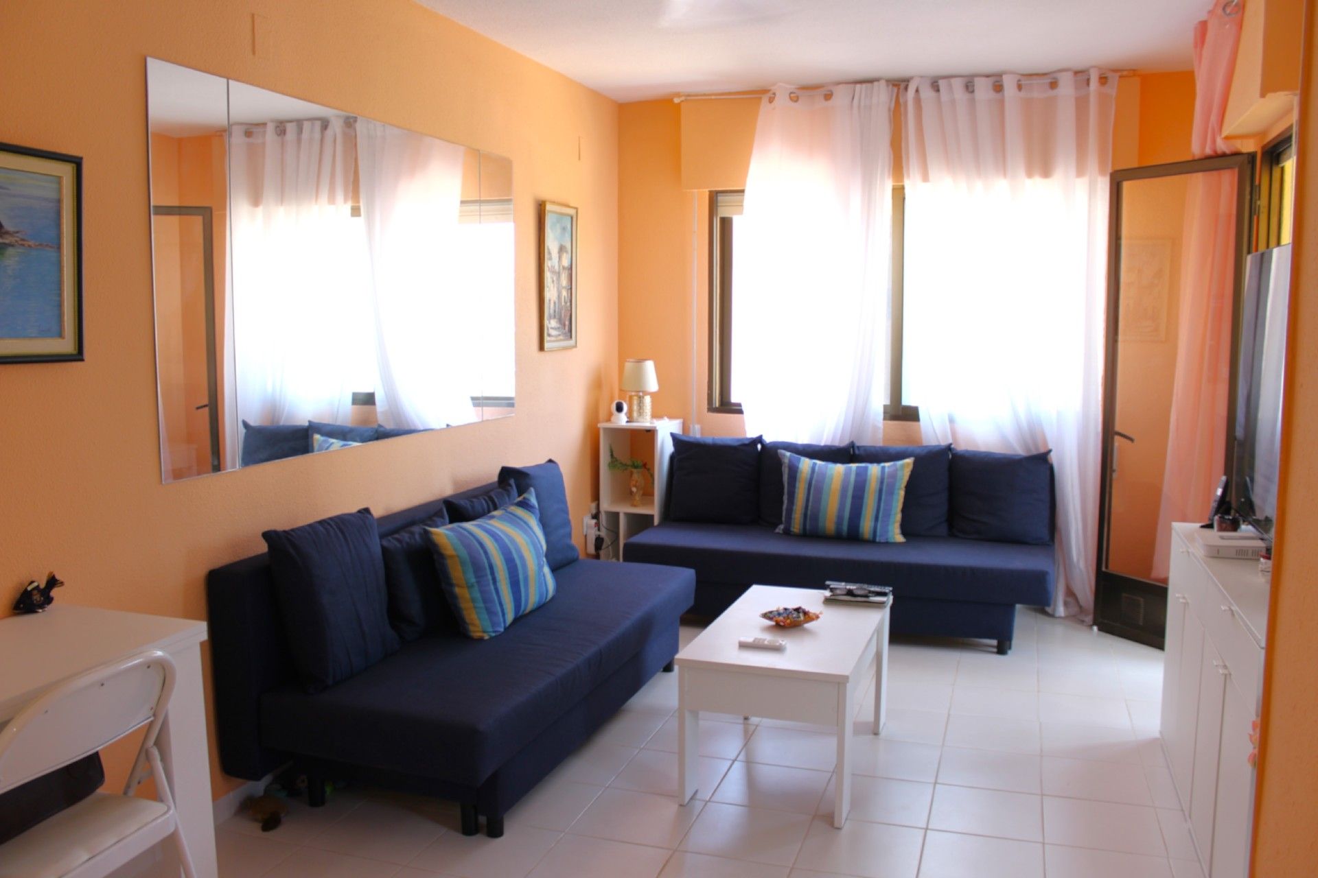 Living room of Apartment for sale in Oropesa del Mar / Orpesa  with Terrace and Furnished