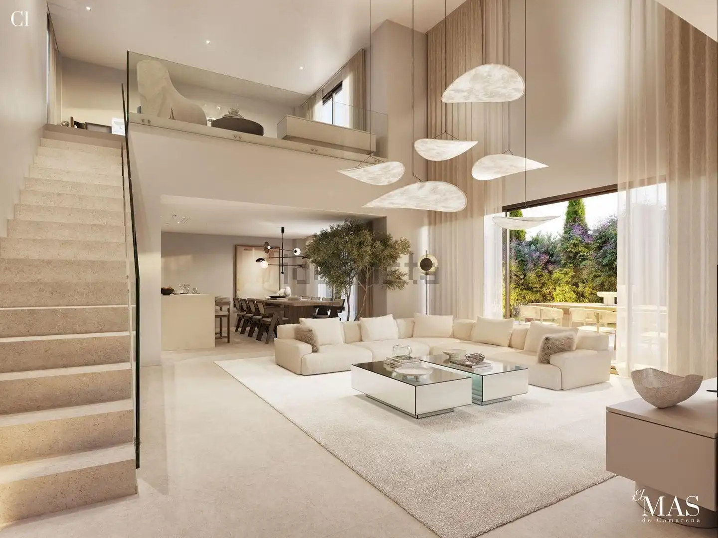 Sala d'estar de Casa o xalet en venda en Bétera amb Aire condicionat, Jardí privat i Terrassa