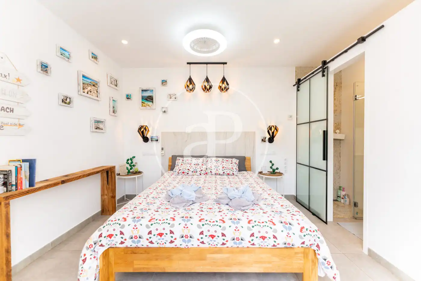 Schlafzimmer von Wohnung zum Verkauf in  Palma de Mallorca mit Klimaanlage, Privatgarten und Terrasse